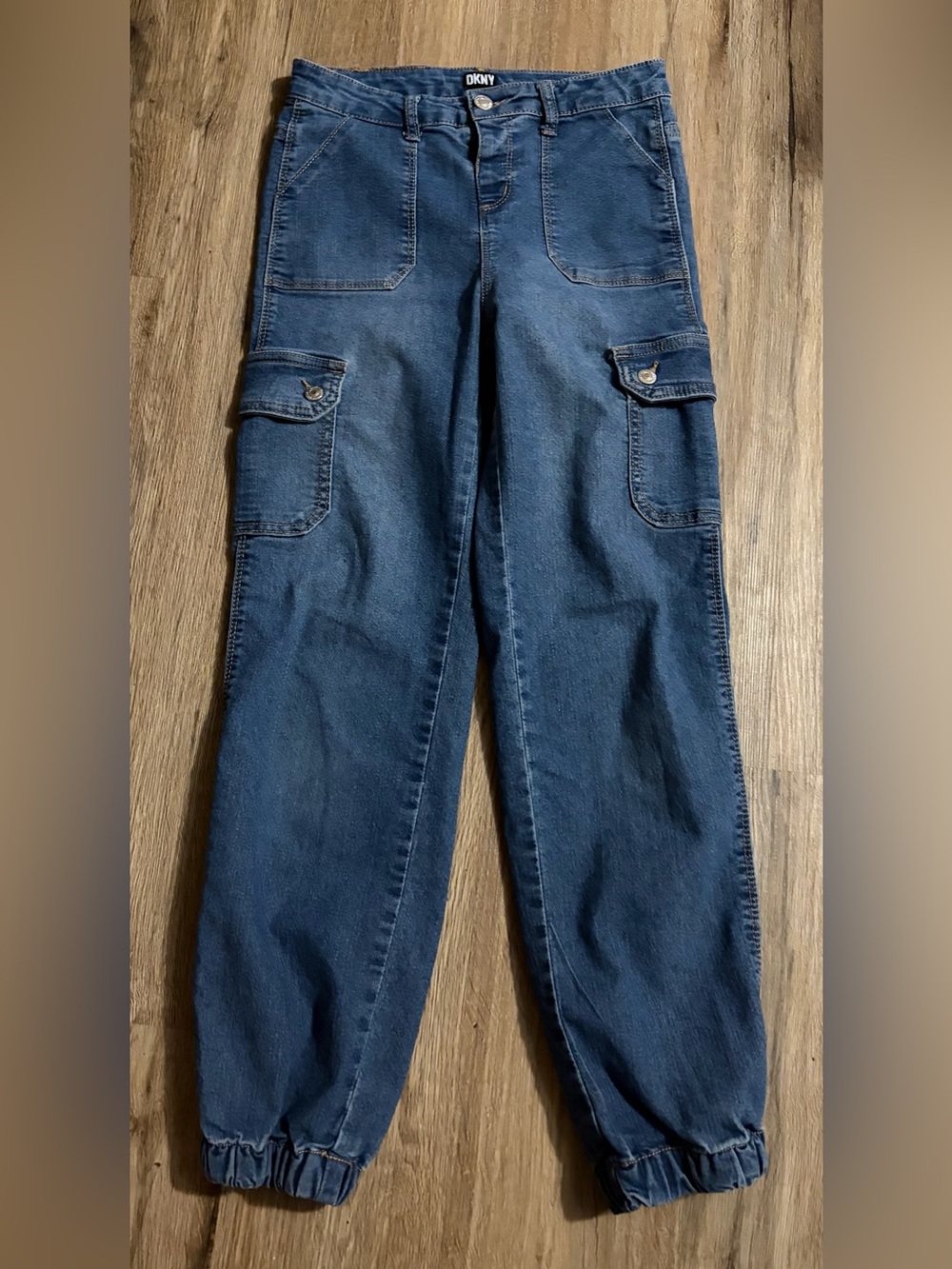 DKNY - Blue Cargo Jeans - Size 14